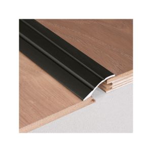 Overgangsprofiel 0-20mm zelfklevend zwart